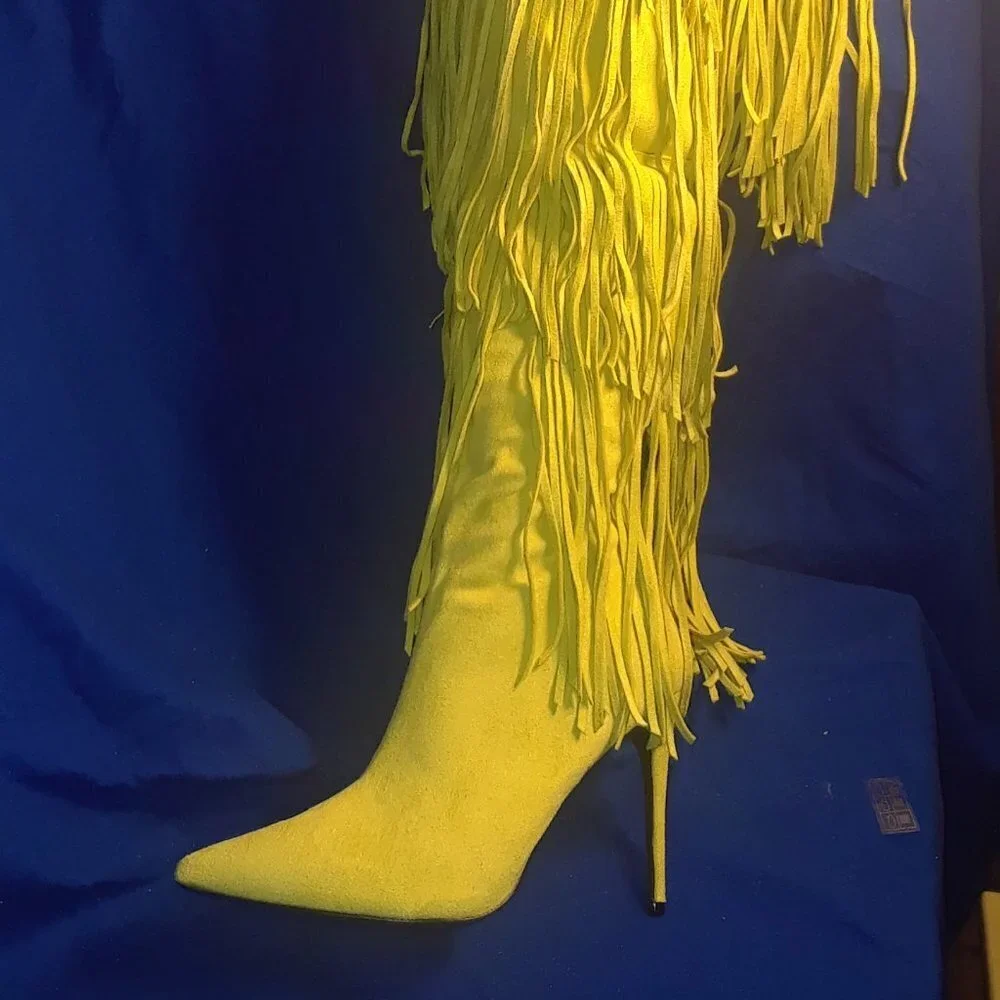 Showtown Chap Thigh High Over The Knee Western Cow ( BRAND NEW !!!!!!!!!!!!!!!!!
